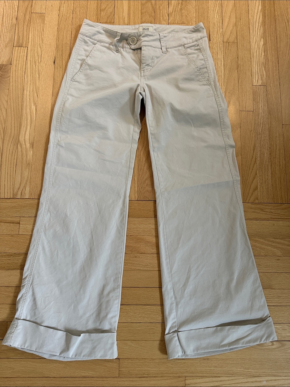 5 for $25 // Vintage Y2K Jacob wide leg low rise khakis size 6